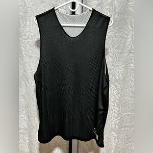 Men's Large Black Reversible Mesh Tank